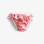 Vimse úszópelenka, fodros - Pink Whale XXL