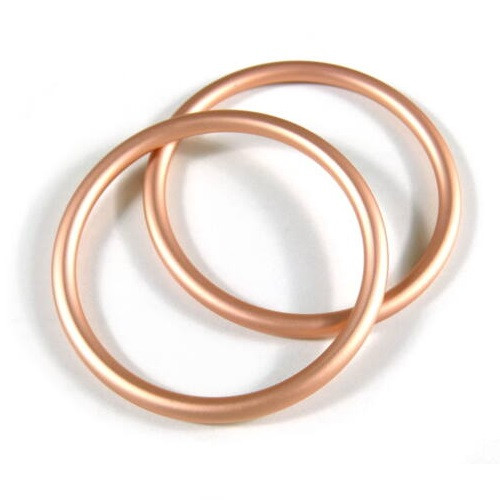 Karikák hordozókendőhöz, 87 mm, 1 pár - Szín rosé-gold