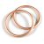 Karikák hordozókendőhöz, 87 mm, 1 pár - Szín rosé-gold