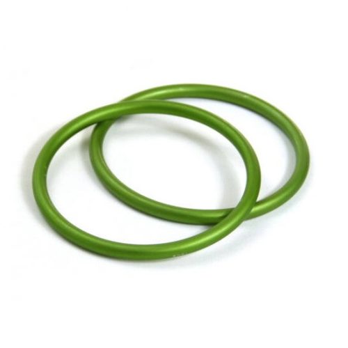 Karikák hordozókendőhöz, 87 mm, 1 pár - Szín zöld