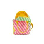 Cipzáros uzsonnás táska/hátizsák, Candy Stripe