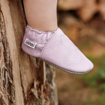 Liliputi puha talpú cipő Paws - Lavender - S-es