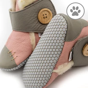 Liliputi puhatalpú csizma PAWS - Pearl - Méret S