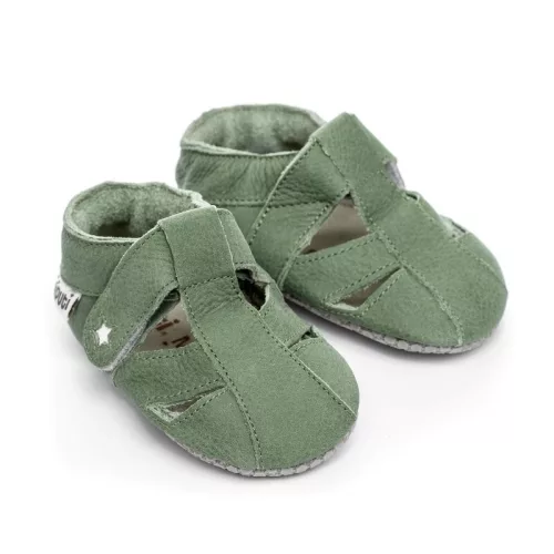 Liliputi puhatalpú szandál PAWS - Pistachio- Méret M