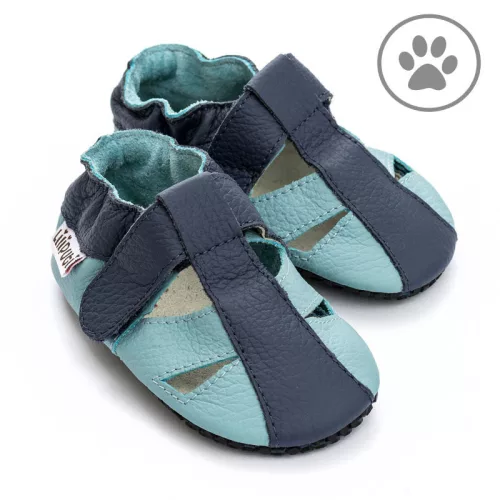 Liliputi puhatalpú szandál PAWS - Sky - Méret XXXL