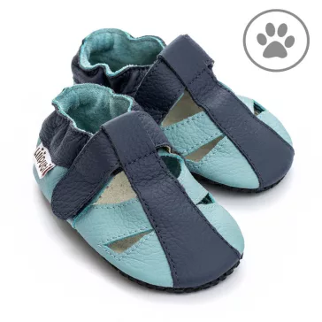 Liliputi puhatalpú szandál PAWS - Sky - Méret XXXL