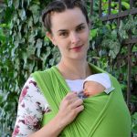 Liliputi rugalmas babahordozó kendő - Apple Green