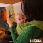 Liliputi rugalmas babahordozó kendő - Apple Green