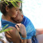 Liliputi rugalmas babahordozó kendő - Aqua