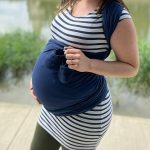 Liliputi rugalmas babahordozó kendő - pink label - navy