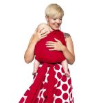 Liliputi rugalmas babahordozó kendő - Red carmin