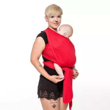 Liliputi rugalmas babahordozó kendő - Red carmin
