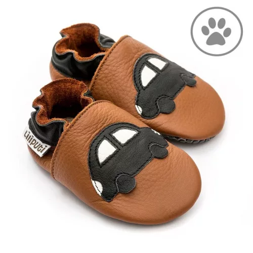 Liliputi puhatalpú cipő Paws  Black Car - Méret XL