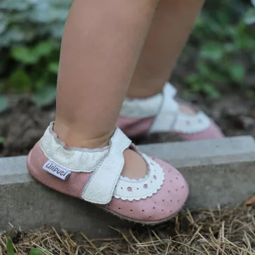 Liliputi puhatalpú szandál - baby rose - Méret L