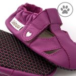 Liliputi paws puhatalpú szandál - Fuchsia - S