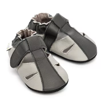 Liliputi puhatalpú szandál - Stone - Méret XL
