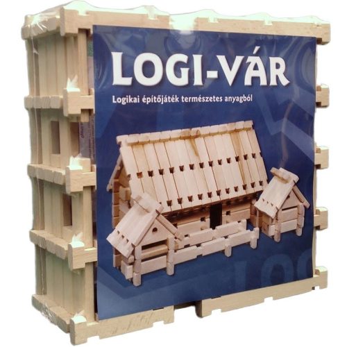 Logi-vár fa építőjáték, 86 darabos