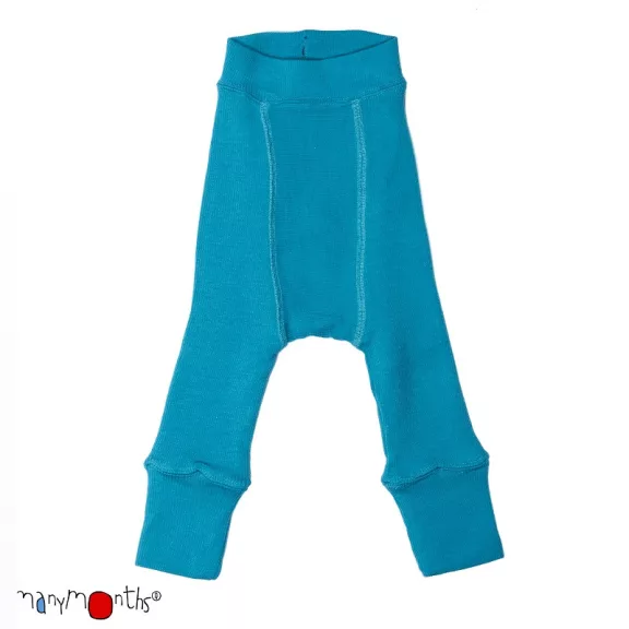 MaM gyapjú longies - Royal Turquoise MaM gyapjú longies - Royal Turquoise
