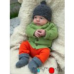 MaM merinói gyapjú longies - Earth Red/Stork Pink