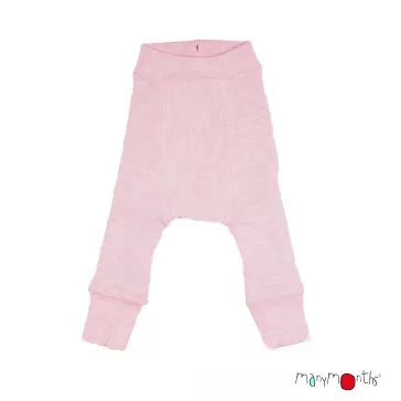 MaM gyapjú longies - Earth Red/Stork Pink