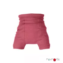 ManyMonths gyapjú Shorties - Earth Red / Stork Pink