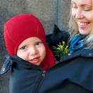 ManyMonths gyapjú űrhajós sapka Aurora Red - Méret 3-12/18 hó Charmer/Explorer