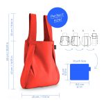 Notabag hátizsákká alakítható bevásárlótáska - Red