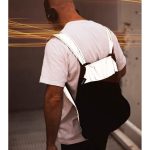 Notabag hátizsákká alakítható bevásárlótáska - fényvisszaverős fekete