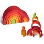 Glückskäfer boltíves ház - piros