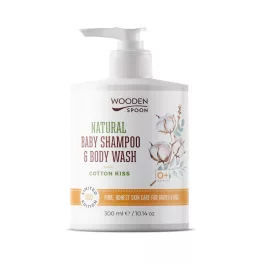   Wooden Spoon Natural - Baba sampon és tusfürdő - Cotton kiss (300 ml)