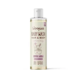   Wooden Spoon Woopies Bio baba tusfürdő és sampon - Cotton hug (200 ml)