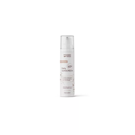 Wooden Spoon Natural - Ásványi Fényvédő emulzió arcra és testre SPF40+ (100ml) Wooden Spoon Natural - Ásványi Fényvédő emulzió arcra és testre SPF40+ (100ml)