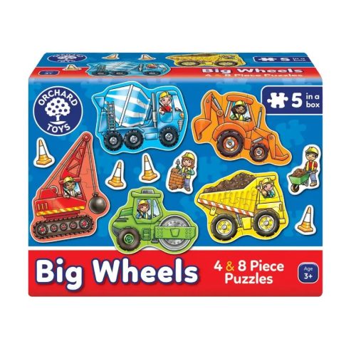 Orchard Toys - Munkagépek puzzle - Big Wheels