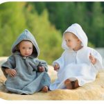 XKKO pamut frottír poncho - Pink