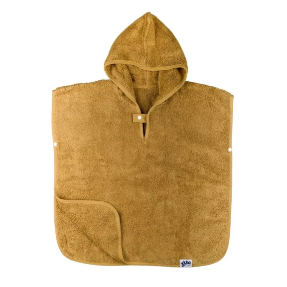 Xkko biopamut frottír poncho - mustársárga Xkko biopamut frottír poncho - mustársárga