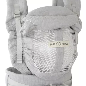   LoveRadius Physio 2. babahordozó Grey gaze de cotton - limitált