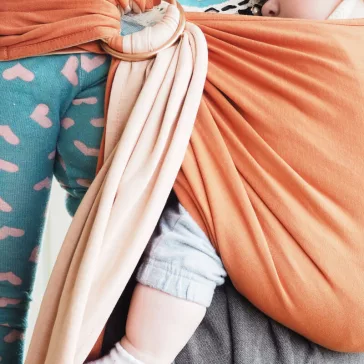   LoveRadius pöti karikás hordozókendő csomó nélkül, nude-caramel