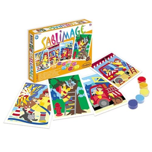 Homokszórós képek - tűzoltók