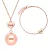 Bola kismama lánc + karkötő szett rosegold, love