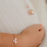 Bola kismama lánc + karkötő szett rosegold, love
