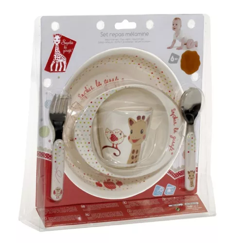 Sophie melamine étkészlet, madaras