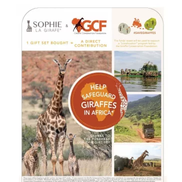   Sophie 'Sauvons les girafes' Sophie zsiráf+kulcstartó szett