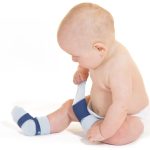 Sock ons - zoknitartó 6-12hó citromsárga