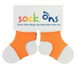 Sock ons - zoknitartó  6-12hó narancssárga