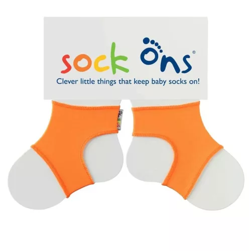 Sock ons - zoknitartó  6-12hó narancssárga