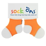 Sock ons - zoknitartó  0-6hó narancssárga