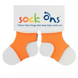 Sock ons - zoknitartó  0-6hó narancssárga