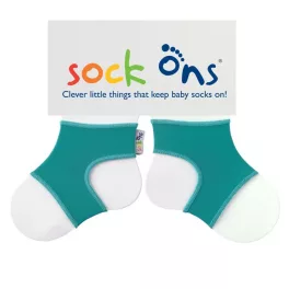 Sock ons - zoknitartó  0-6hó Türkiz