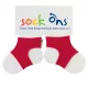 Sock ons zoknitartó  6-12hó piros