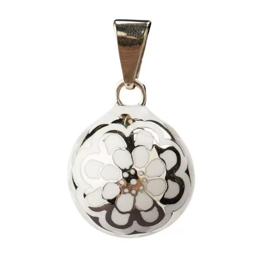 Bola pocakcsengettyű, fehér virágos